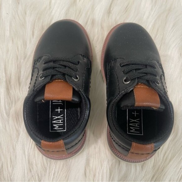 Max + Jake Lil Oscar Oxford Boys Black Shoes Size 6M! - Picture 5 of 9